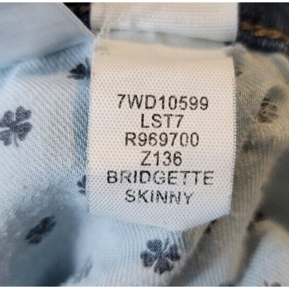 Lucky Brand Bridgette Skinny Jeans Women's‎ 2/26R Blue Denim Stretch Mid Rise - Picture 6 of 6